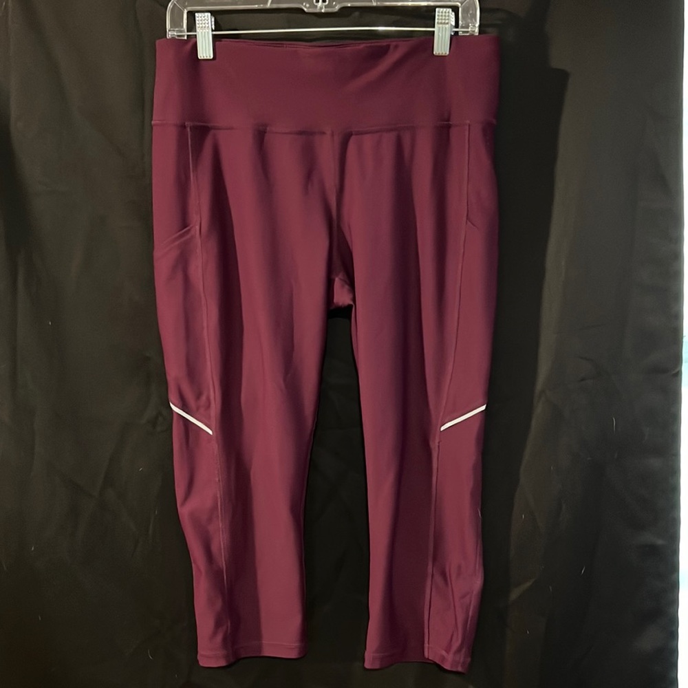 Used, maroon leggings